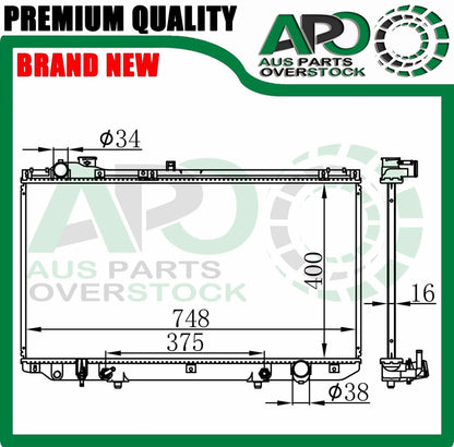Radiator For LEXUS GS300 JZS160 8/1997-1/2005 Auto Manual