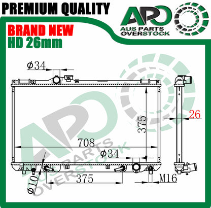 Radiator For LEXUS IS200 IS300 GXE10 JCE10 1/1999-7/2005 Auto Manual