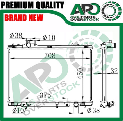 Radiator For LEXUS LS460 4.6L LS600H USF40 UVF40 5.0L V8 8/2006-On