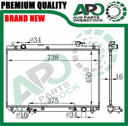 Radiator For LEXUS RX300 Auto Manual 2000-2006