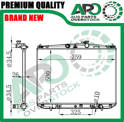 Radiator For LEXUS RX350 GGL25 GGL26 / RX450H GYL25R GYL26R 3.5L Petrol
