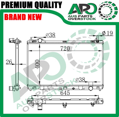Radiator For LEXUS IS200t IS300 ASE30R 4/2013-On