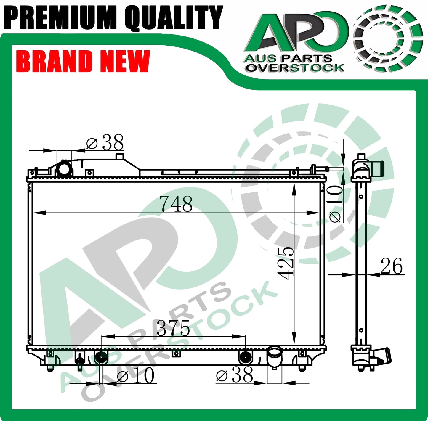 Radiator For LEXUS LS430 UCF30 4.3L V8 Auto Manual 2000-2006