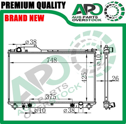 Radiator For LEXUS LS430 UCF30 4.3L V8 Auto Manual 2000-2006