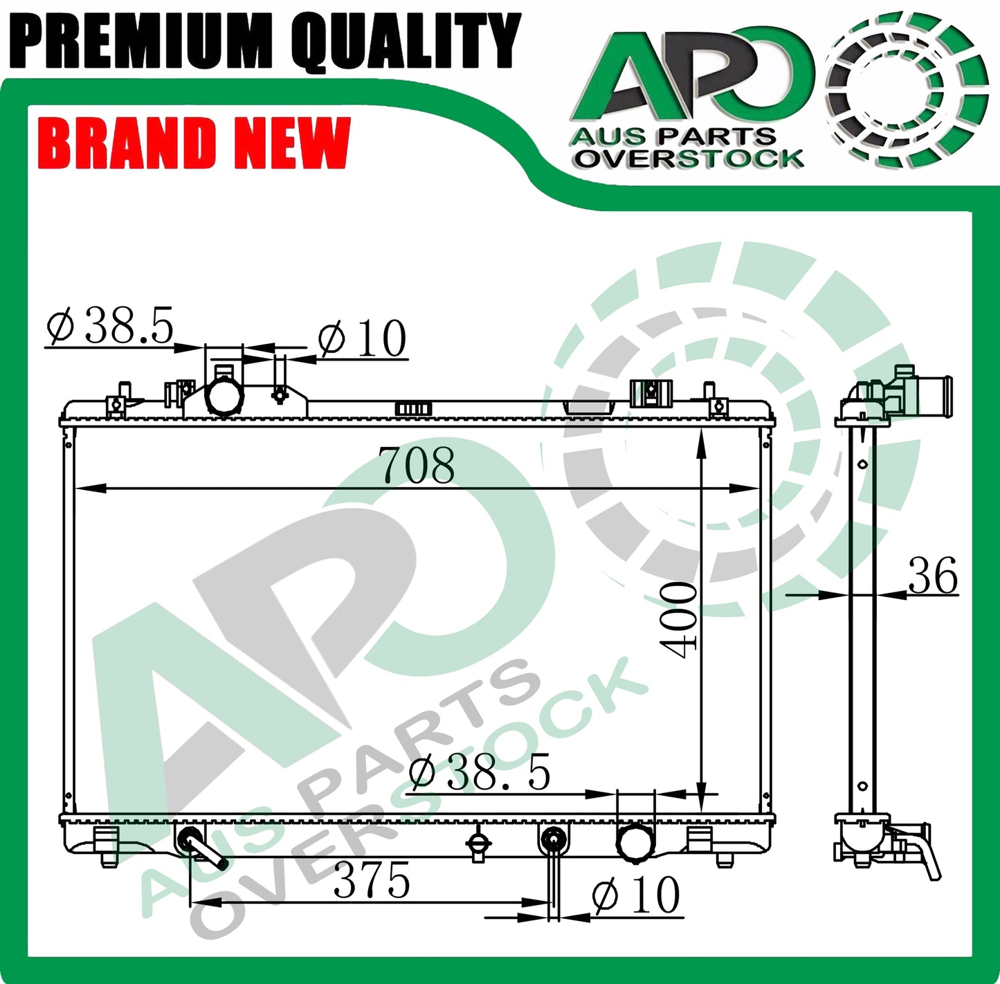 Radiator for LEXUS GS460 URS190R 4.6L V8 Petrol Auto Manual 1/2005-2011