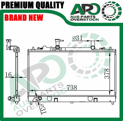 Radiator For MAZDA 6 GG GH 2.0L 2.2L Diesel 2002-8/2012