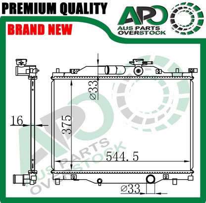 Radiator For MAZDA 2 DJ DL 1.5L Petrol 09/2014-On Auto Manual