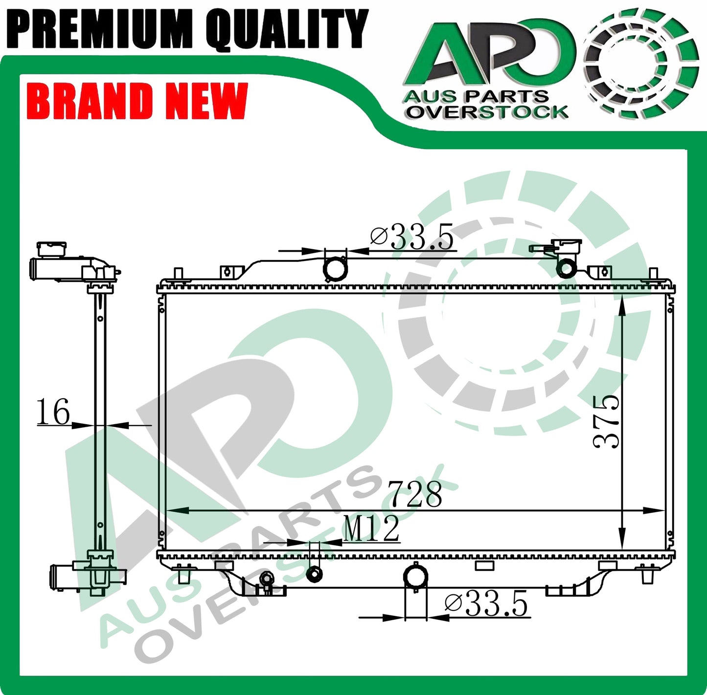 Radiator For MAZDA 3 BM Hatch / BN Sedan 2.0L 2.5L Petrol 2013-2019