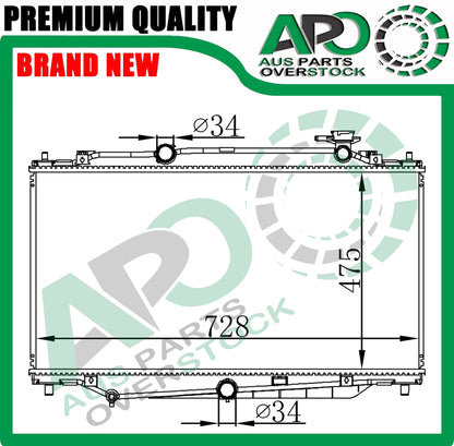 Radiator For fits MAZDA CX-9 TC 2.5L Turbo Petrol AUTO & MANUAL 2016-On