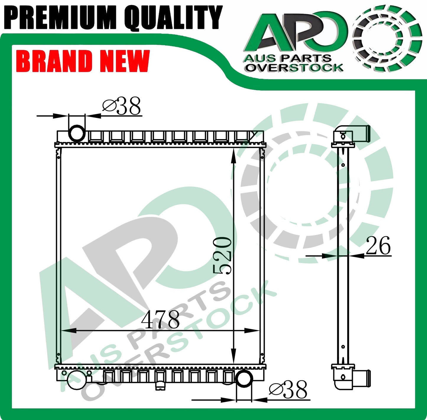 Radiator For Ford Trader // Mazda T4000 T4600 WG 1995-2000