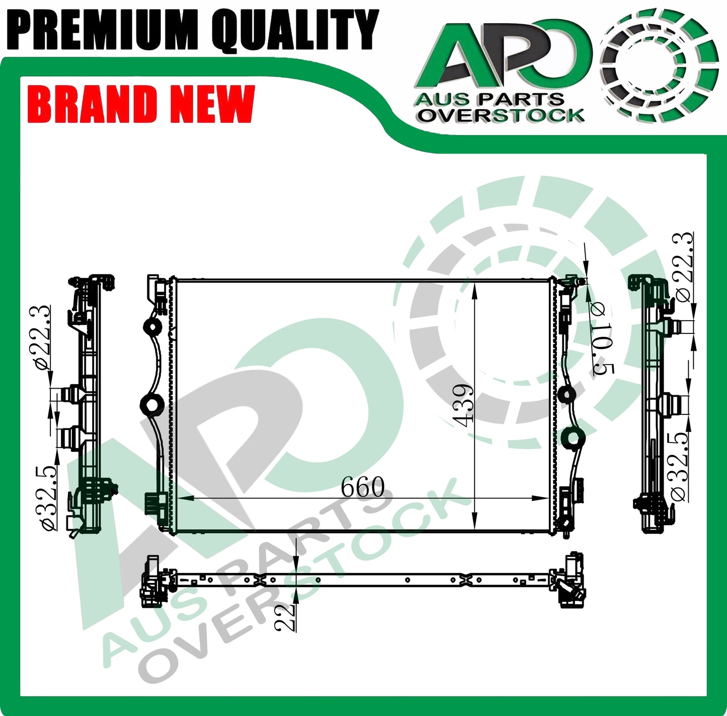 Radiator For MERCEDES GLB CLASS X247 GLB180 GLB200 GLB220 GLB250 GLB35 AMG