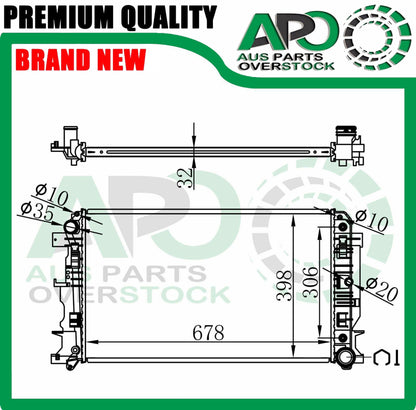 Radiator VOLKSWAGEN CRAFTER 2E, 2F 2.0TDi 2.5TDi Turbo Diesel 2006-On