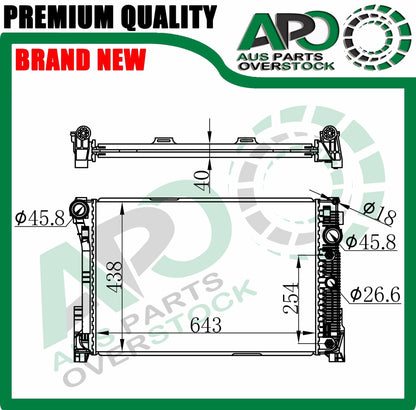 Radiator For MERCEDES GLK X204 GLK280 GLK300 GLK350 Auto 6/2008-On