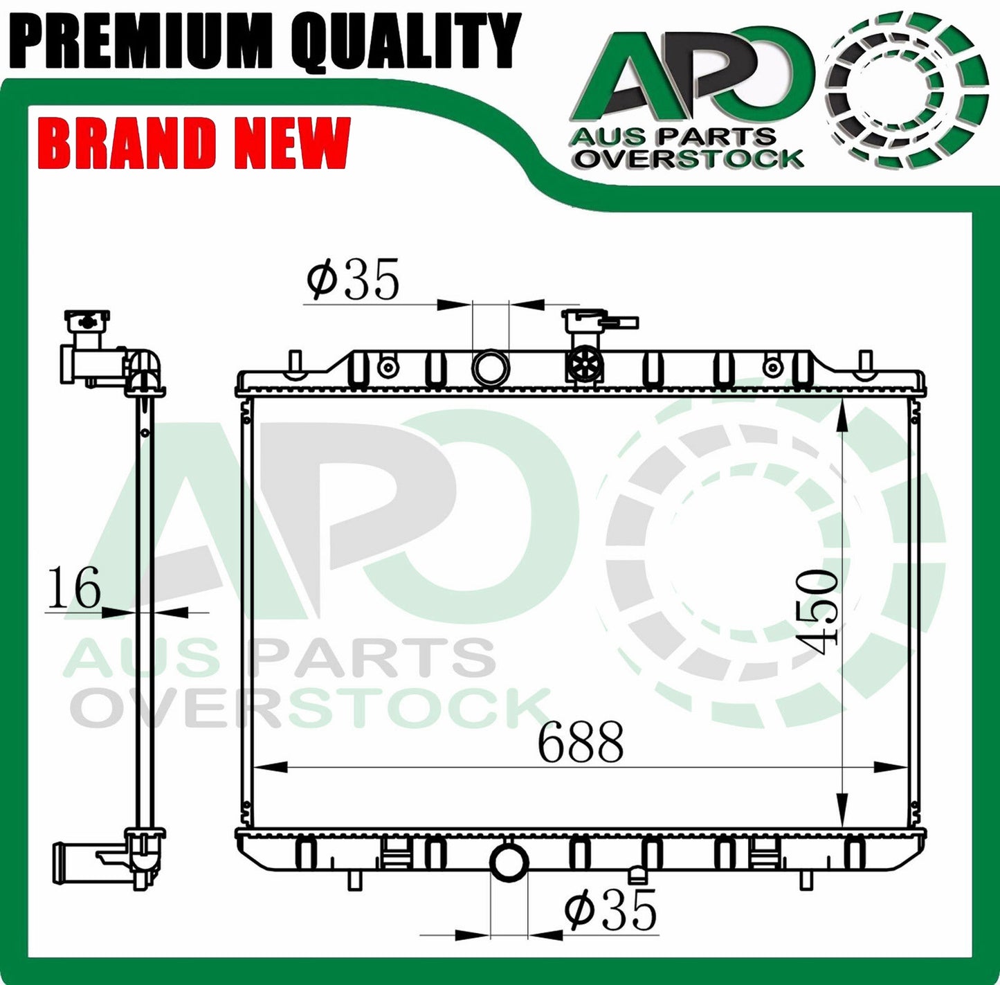 Radiator For SUZUKI Landy SC26 2.0L Petrol Auto Manual 2010-2016