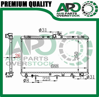 Radiator For TOYOTA COROLLA CE100 2.0L Diesel Auto Manual 1992-1998