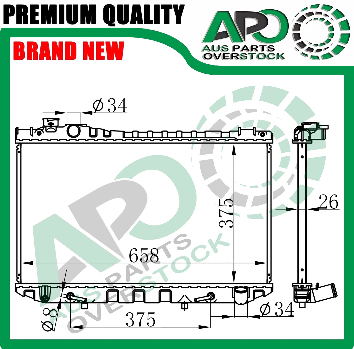 Radiator For TOYOTA CRESSIDA MX73 1984-1988 AUTO MANUAL