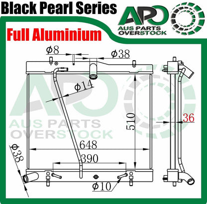 Full Alloy Radiator For TOYOTA Hiace 2.7L Petrol TRH LWB SLWB Auto Manual 2005-