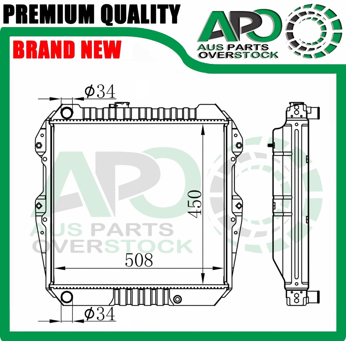 Radiator For Toyota Hilux LN50 LN60 LN61 LN65 LN85 2.4T Diesel 1983-1991