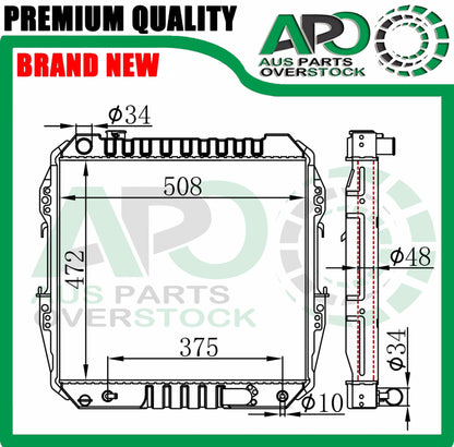 Radiator FOR Toyota Hilux LN106 LN107 LN111 2.8L 88-97 Diesel 475mm H