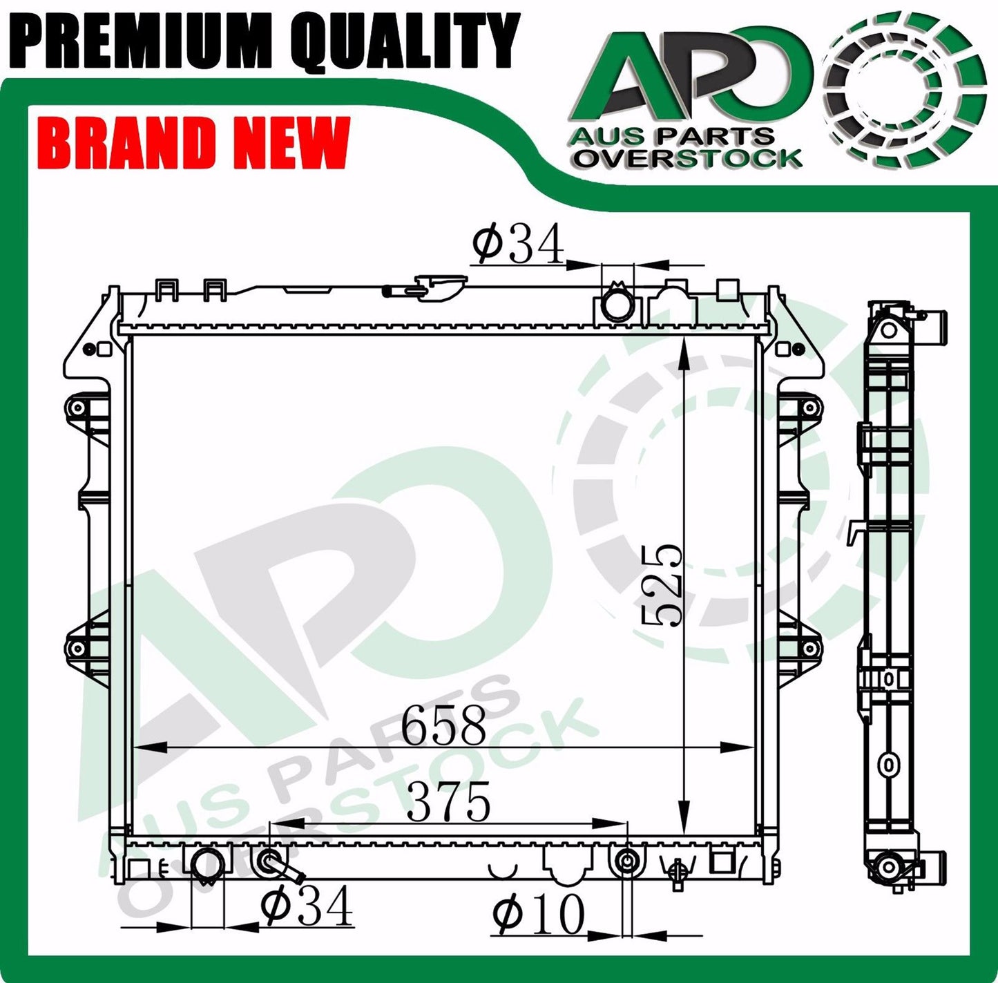 Radiator For TOYOTA HILUX GGN15 GGN25 4.0L Petrol 2/2005-ON