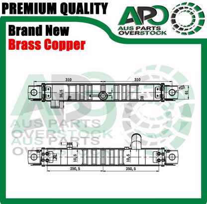 4Row Brass Radiator For Toyota Landcruiser FZJ78 FZJ79 70 Series 1999-2006