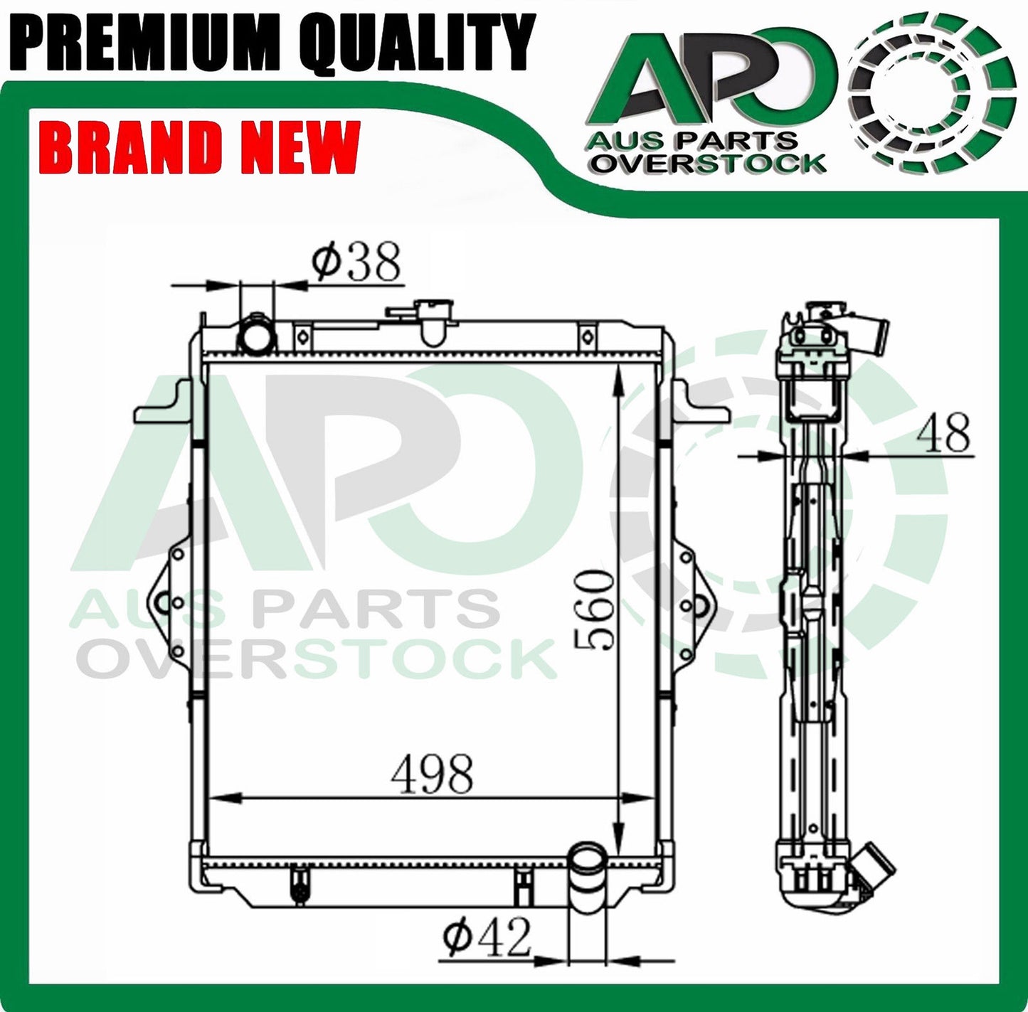 Radiator Fit Toyota Landcruiser FZJ78 FZJ79 70 Series 1999-2006