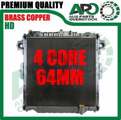 4ROW Brass Copper Radiator For TOYOTA Landcruiser 70 Series VDJ76R VDJ78R VDJ79R 2007-