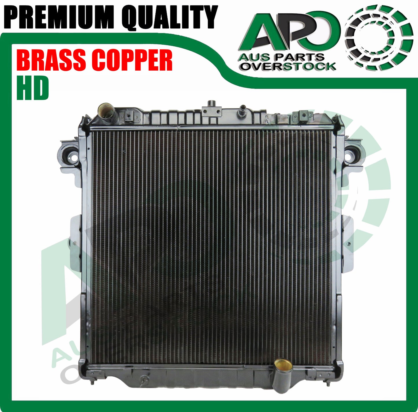 4ROW Brass Copper Radiator For TOYOTA Landcruiser 70 Series VDJ76R VDJ78R VDJ79R 2007-