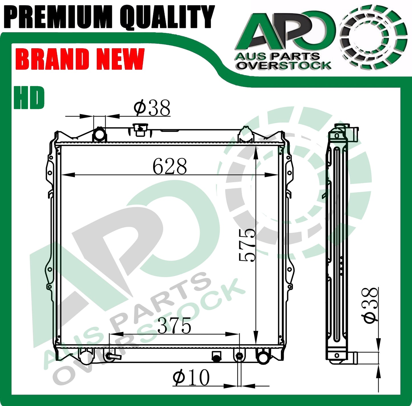 Radiator For TOYOTA Landcruiser Prado 3.0L Diesel KZJ95R 1996-5/2003