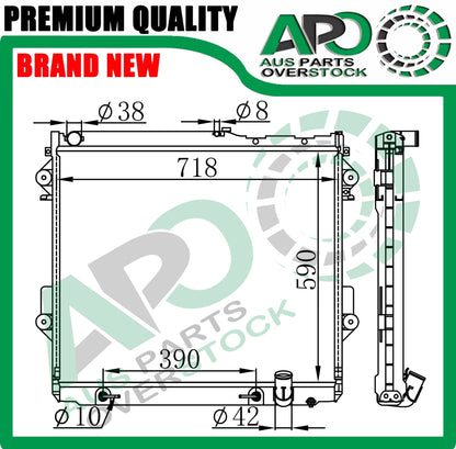 3 Core Full Alloy Radiator For LEXUS LX450d VDJ201 4.5TD V8 Diesel 2015-On