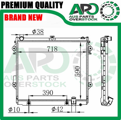 Radiator For LEXUS LX570 URJ201R 5.7L 8Cyl Petrol 11/2007-On
