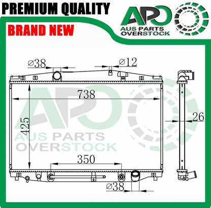 Radiator for Toyota SOARER UZZ31 4.0L V8