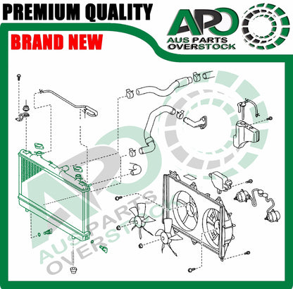 Radiator For TOYOTA ESTIMA Hybrid AHR10W 2AZFXE 05/2001-01/2006