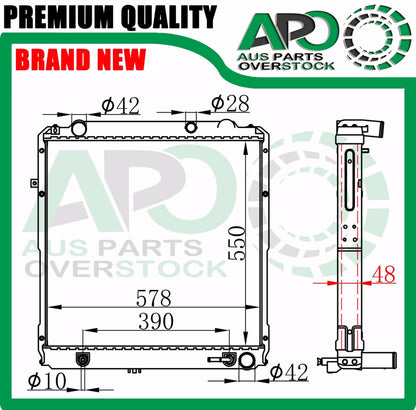 Radiator for Toyota DYNA COASTER HDB50 HDB51 HZB50 Auto Manual 1995-2004