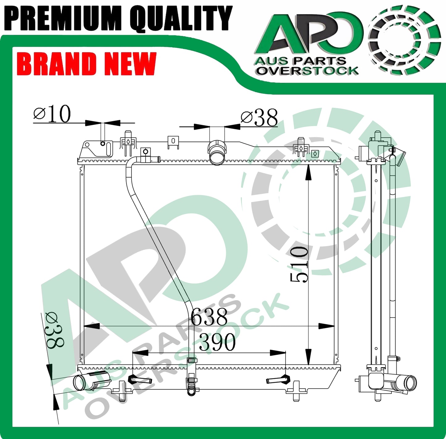 Radiator For TOYOTA Hiace TRH201R TRH221R TRH223R 2.7L Petrol 2015-2019