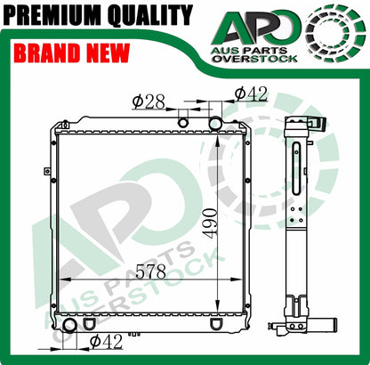 Radiator for Toyota COASTER BB50R XZB50R BB59R BZB40R BZB50R Diesel 2001-On