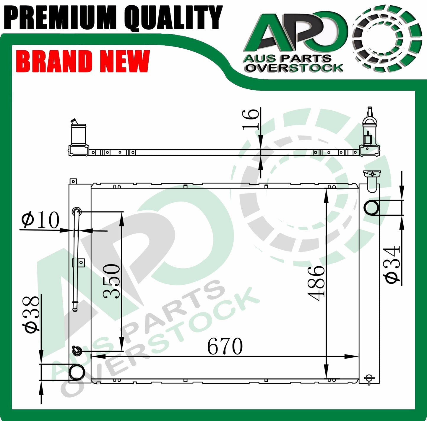 Full Alloy Radiator Fit TOYOTA ALPHARD 3.0L V6 MNH10 MNH15 2002-4/2005