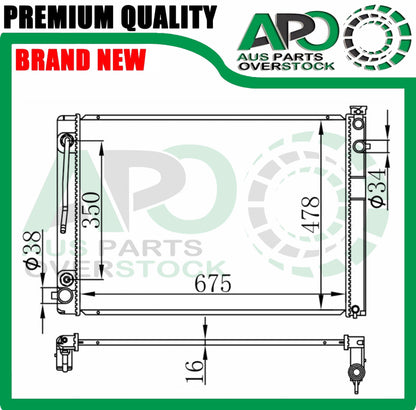 Radiator Fit TOYOTA ALPHARD MNH10W MNH15W 3.0L V6 4/2005-4/2008