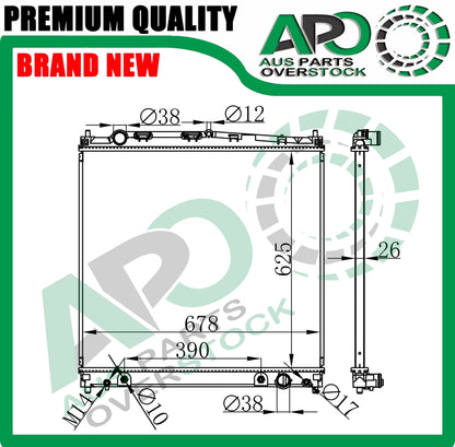 Radiator For TOYOTA HIACE COMMUTER GDH300 GDH320 GDH322 2.8L Diesel 19-