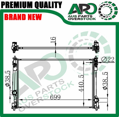 Radiator Fit TOYOTA CAMRY AXVH71R ASV70R 4Cyl / GSV70R 6Cyl 2017-On