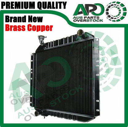4 Row Copper Brass Radiator For TOYOTA Landcruiser 40 Series BJ40 BJ42 3.0L 3.2L