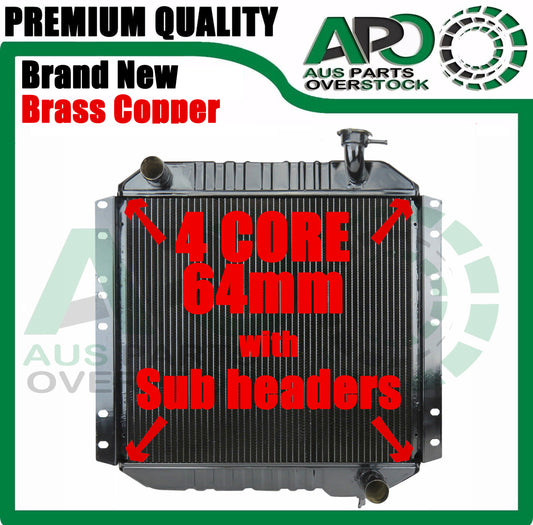 4Row Copper Radiator for TOYOTA Landcruiser 40 Series FJ43 FJ46 FJ47 Petrol