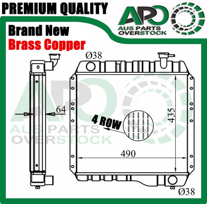 4Row Copper Radiator for TOYOTA Landcruiser 40 Series FJ43 FJ46 FJ47 Petrol