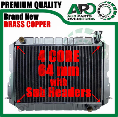 4 Row Copper Brass Radiator For TOYOTA LANDCRUISER FJ60 FJ61 FJ62 Petrol