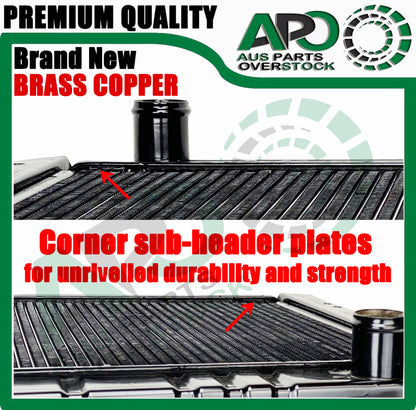 4 Row Copper Brass Radiator For TOYOTA LANDCRUISER FJ60 FJ61 FJ62 4.2L 1980-1990