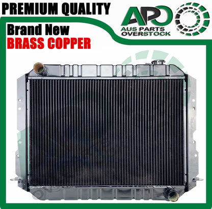 4 Row Copper Brass Radiator For TOYOTA LANDCRUISER FJ60 FJ61 FJ62 4.2L 1980-1990