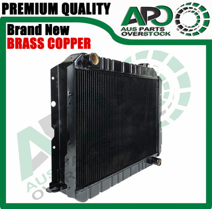 4 Row Copper Brass Radiator For TOYOTA LANDCRUISER FJ60 FJ61 FJ62 4.2L 1980-1990