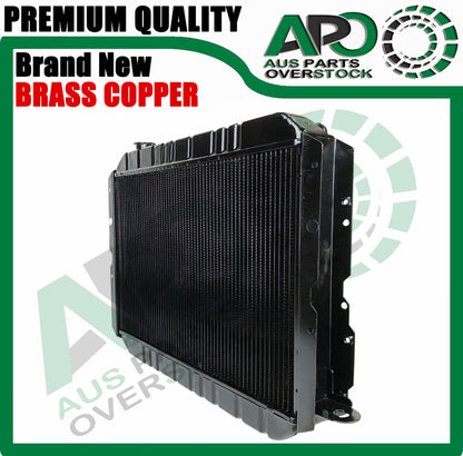 4 Row Copper Brass Radiator For TOYOTA LANDCRUISER FJ60 FJ61 FJ62 4.2L 1980-1990