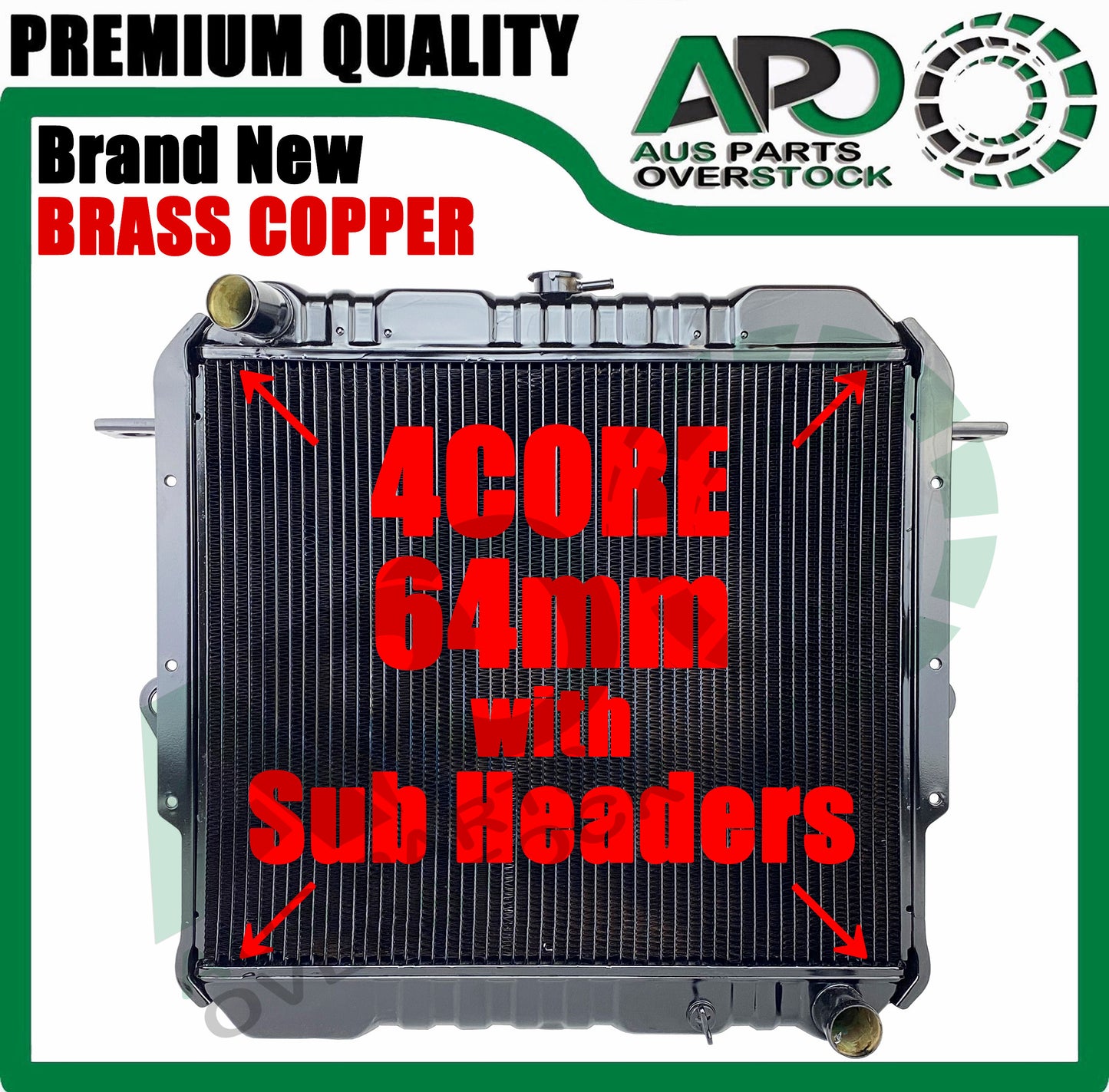 B/ Copper Radiator FOR Toyota Landcruiser 70 Series FJ70 FJ73 FJ75 Petrol 85-99