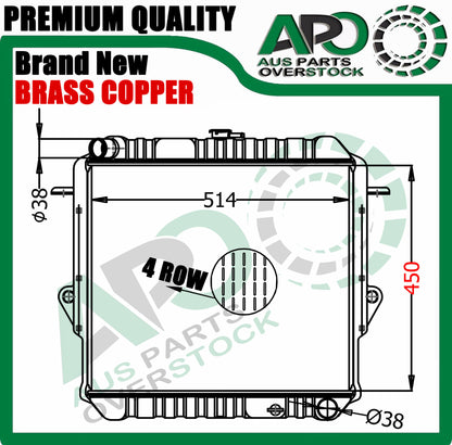 B/ Copper Radiator FOR Toyota Landcruiser 70 Series FJ70 FJ73 FJ75 Petrol 85-99